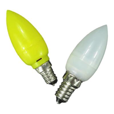 led暖黄小螺口供佛财神蜡烛灯泡