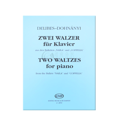 德里布两首圆舞曲钢琴