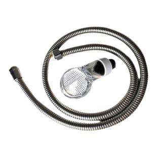 不锈钢加密冷热出水管花洒喷头软管通用4分接口理容店洗头床配件