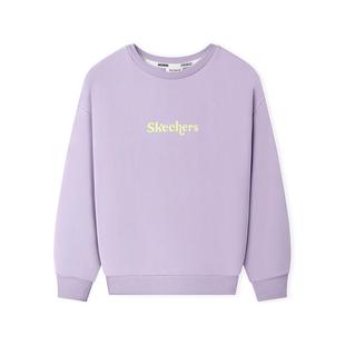 【童星同款】Skechers斯凯奇儿童卫衣春秋加绒保暖舒适长袖上衣