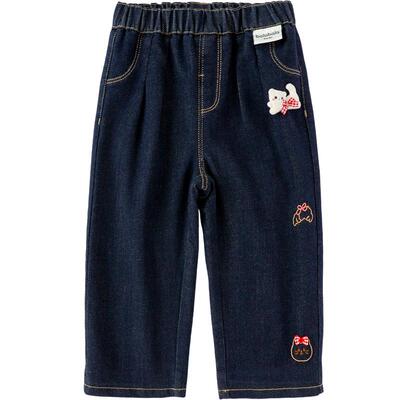 巴拉巴拉长裤女童直筒牛仔裤绣花