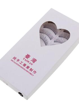 10对装棉线软梗细梗纯手工假睫毛