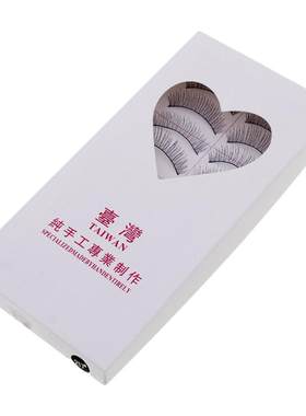 10对装棉线软梗细梗纯手工假睫毛