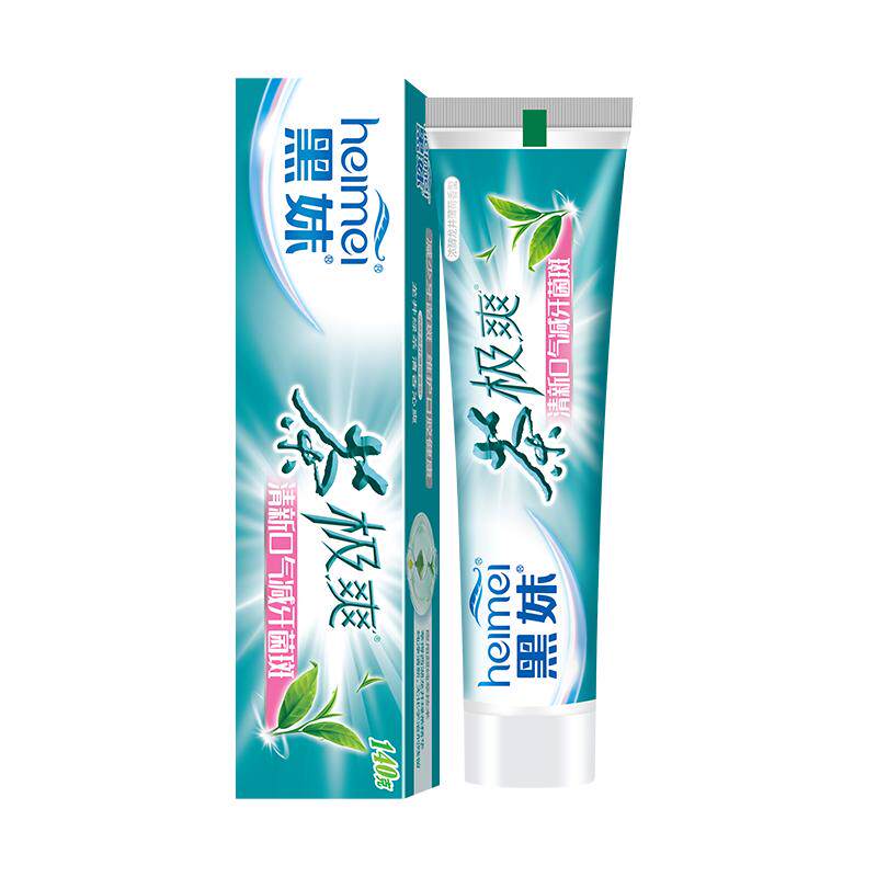 黑妹茶极爽牙膏家庭实惠装