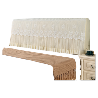 美人胚子简约现代蕾丝床头罩