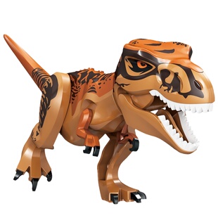 中国积木恐龙玩具男孩益智力拼装小颗粒侏罗纪霸王龙模型儿童拼图