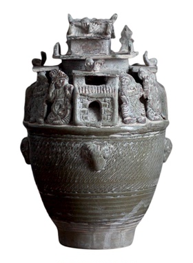 三国西晋时期越窑仿古堆塑罐魂瓶