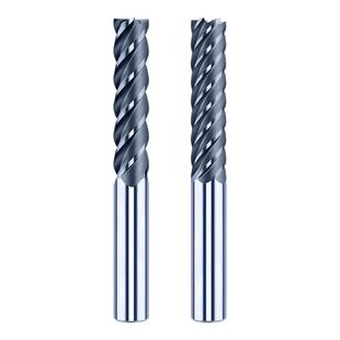 65度钨钢模架铣刀加长刃4刃6刃立铣刀模框倒锥硬质合金10 12 16