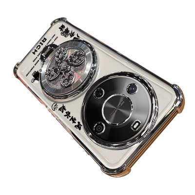 适用华为畅享70x尊享版手机壳畅想x70透明保护软硅胶套BRE一AL80a自带镜头膜四角全包气囊防摔BREAL男女支架