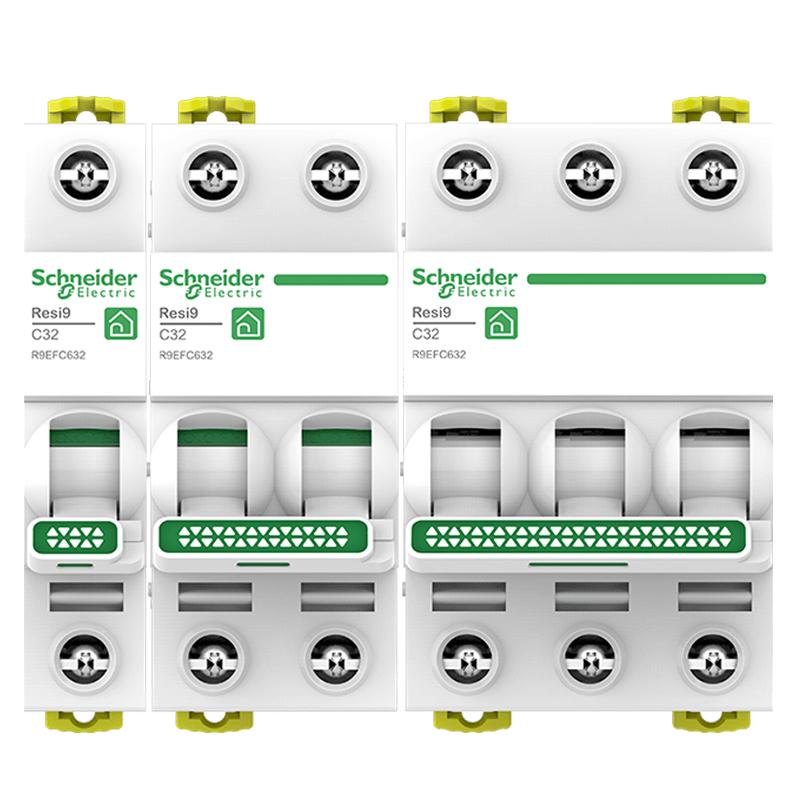 施耐德官方旗舰店R9空气开关带漏电保护器1P+N紧凑型带漏保断路器