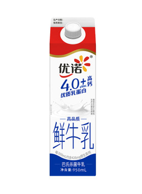 yoplait优诺4.1g乳蛋白高钙鲜奶