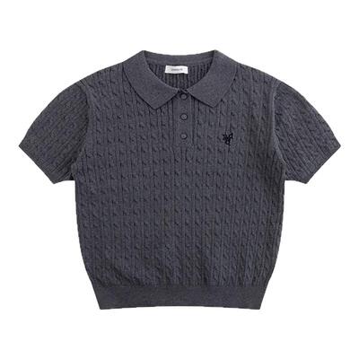 LINHOUSE刺绣短袖Polo衫
