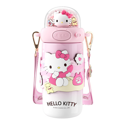 hellokitty保温杯女生高颜值大容量吸管水杯新款可爱儿童杯子礼物