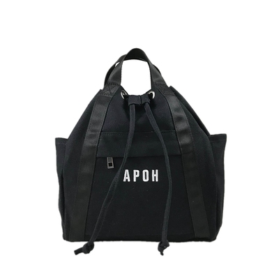 轻便帆布束口百搭小背包