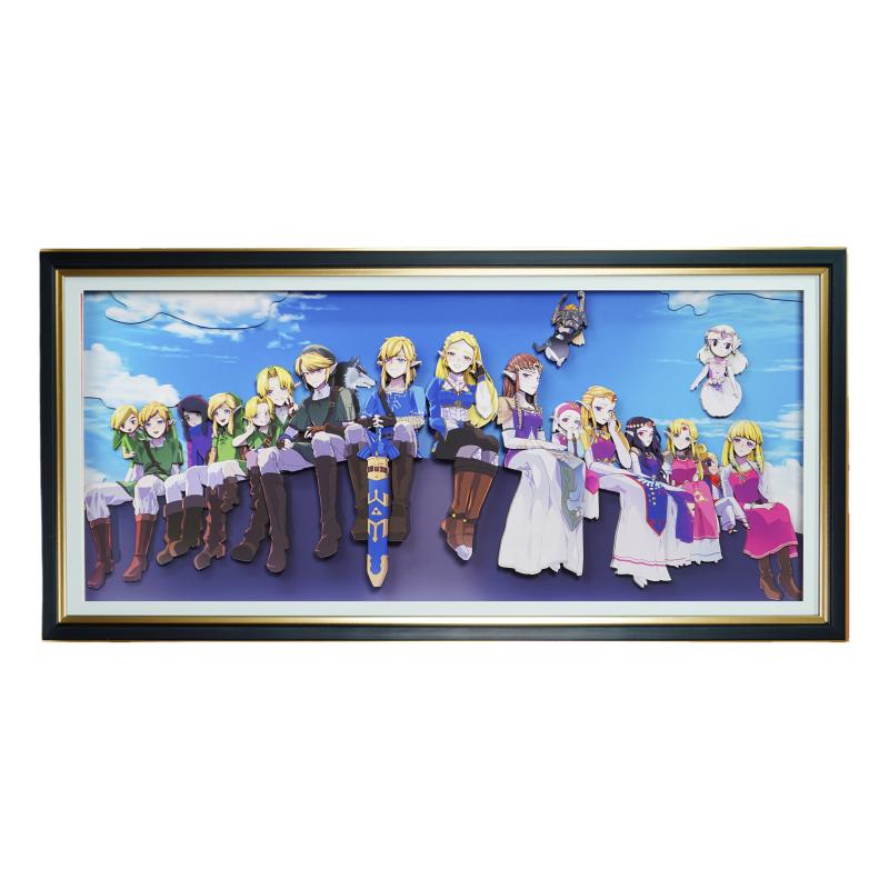 塞尔达传说立体画装饰画壁画挂画