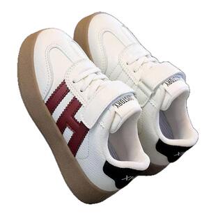 儿童中大童轻便休闲德训鞋小白鞋2025秋季新款低帮板鞋男女童防滑