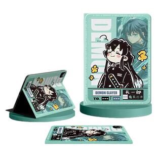 适用sumsung三星galaxy平板保护套tab新s10+保护壳12.4英寸s9fe鬼灭之刃s8带笔槽a7lite散热p610动漫t870一郎