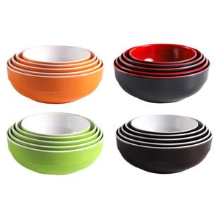 A8密胺韩式碗快餐店面碗面馆专用米饭碗汤碗粥碗仿瓷碗商用耐高温