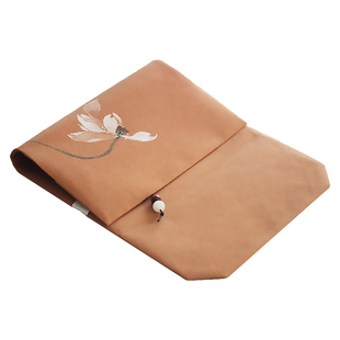 无香原创自制 古风禅意手工手绘棉麻书皮 中国风书套艺术感布书衣