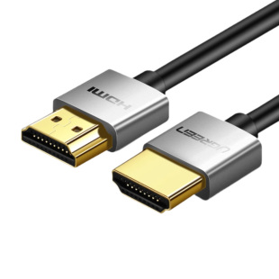 绿联hdmi细软线2.0电脑连接显示器4K超高清数据短便携0.5/1米hdml