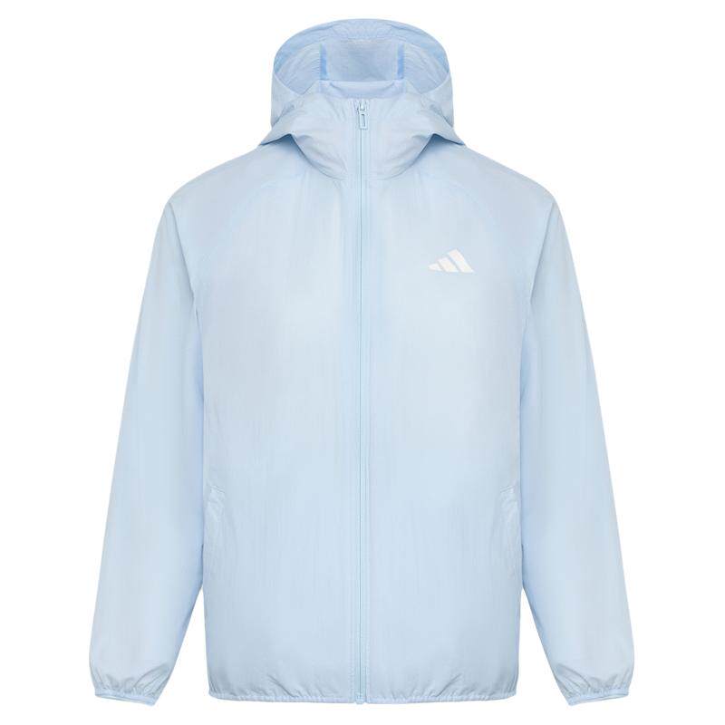 男女儿童防晒UPF50+拒水凉感休闲运动夹克外套春夏adidas阿迪达斯