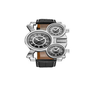 Oulm欧镭手表时尚创意手表男欧美大盘风格潮人手表个性嘻哈表1167