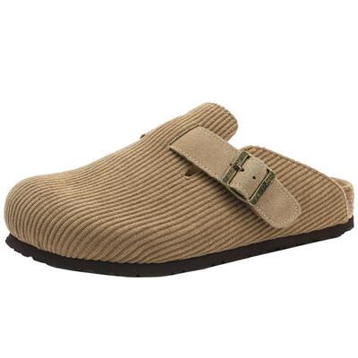 新款包头懒人一脚蹬博肯鞋