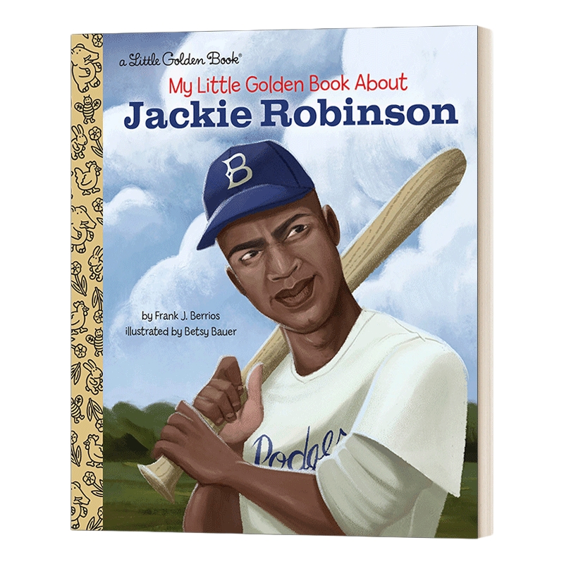 英文原版绘本 My Little Golden Book About Jackie Robinson 杰基·罗宾森 兰登书屋精装小金书 英文版 进口英语原版书籍