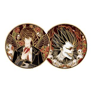 二刺喵 死亡同人原创笔记吧唧 夜神谷子月镭射票御守二次元周边