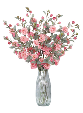 山茶花插花客厅装饰花束塑料绢花