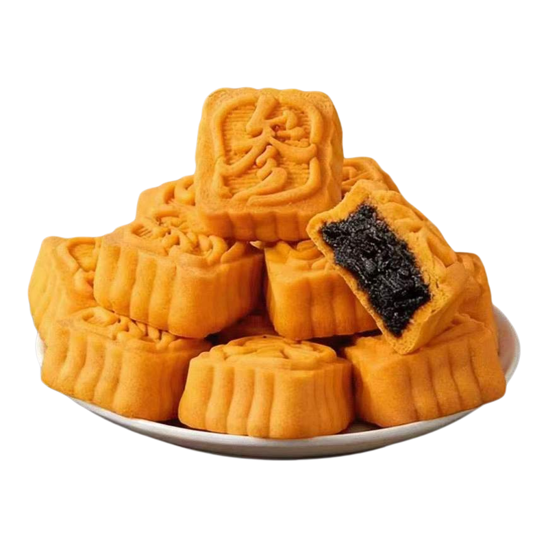 无糖全麦黑芝麻糕代餐休闲零食品