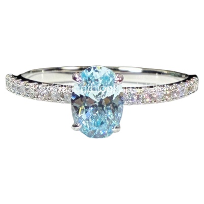 PATHLOOKUP通体银小鸽子蛋戒指