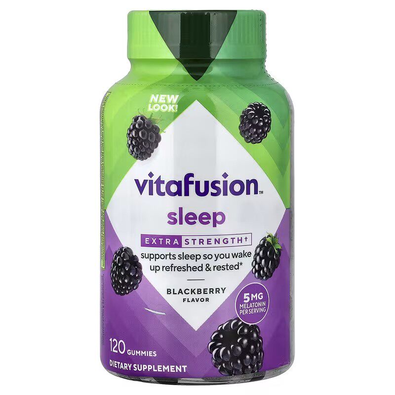 美国vitafusion褪黑素120粒5mg