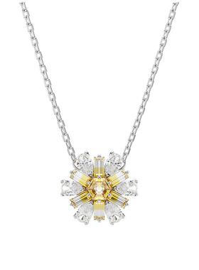 施华洛世奇花朵造型链坠项链