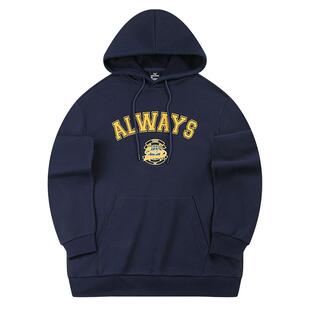 361运动卫衣男2025秋冬新款男士抓毛宽松连帽卫衣美式印花休闲服