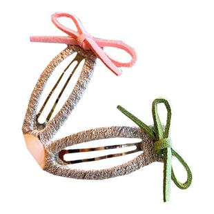 新年手工打结蝴蝶结发夹女童BB夹公主侧边夹小女孩碎发卡儿童发饰