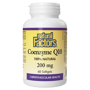 加拿大原装进口natural factors高含量辅酶q10软胶囊心脏养护人用