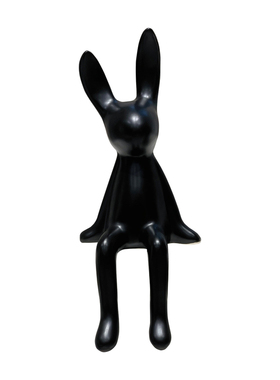 现代坐姿长耳兔摆件轻奢高档