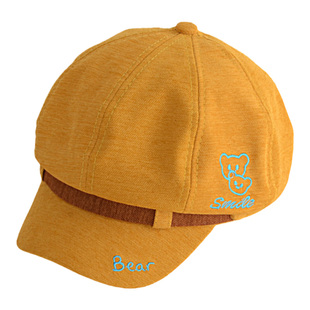 儿童帽子男孩春秋款八角贝雷帽遮阳女童防晒鸭舌帽秋季宝宝帽子潮