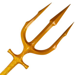 海王2失落的王国三叉戟亚瑟金色叉子武器1比1全金属2米1COS道具