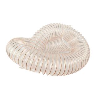 PU聚氨酯风管镀铜钢丝软管透明耐温雕刻机木屑吸尘管伸缩通风软管