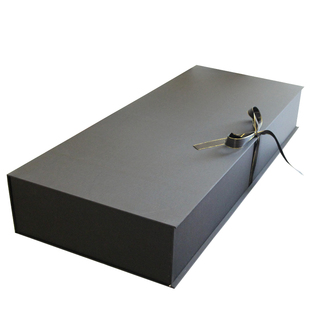 悦派长方形超大号礼品盒羽毛球拍包装盒高档黑色网球拍礼物盒空盒