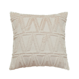 北欧ins轻奢毛绒抱枕客厅沙发靠垫腰靠枕床头靠背垫抱枕套40x40