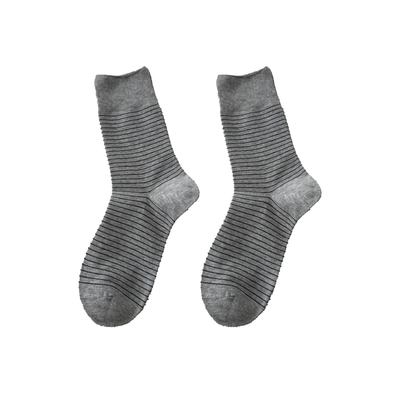 美拉德条纹堆堆袜子女秋冬中筒袜