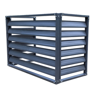 空调外机罩铝合金百叶窗空调罩格栅室外空调铝合金保护罩