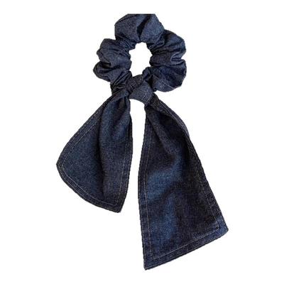 赵露思同款牛仔飘带蝴蝶结发圈