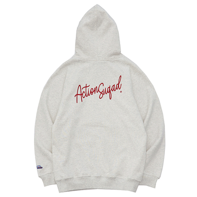 ACTIONS美式复古刺绣连帽卫衣