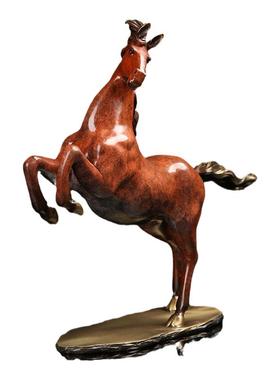 铜一家 马到成功摆设家居装饰品客厅玄关办公室开业礼品摆件