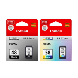 【天猫正品】原装佳能PG-48墨盒黑色CL-58彩色E3480 E408 E468 E488 E418 E478 E478R E4280 E4580打印机墨盒