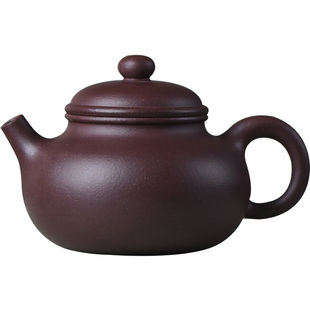 寻砂纪壶 宜兴紫砂壶半手工50目自炼紫泥泡茶壶130cc小品 容天壶